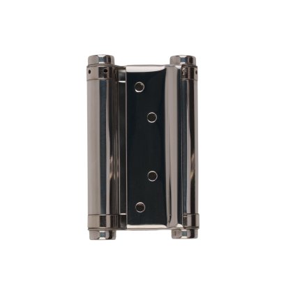 Пружинная двусторонняя (барная) петля DSH5 (125х86х1,5) INOX 201 CP хром (блистер)