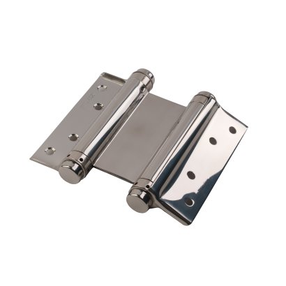 Пружинная двусторонняя (барная) петля DSH5 (125х86х1,5) INOX 201 CP хром (блистер)