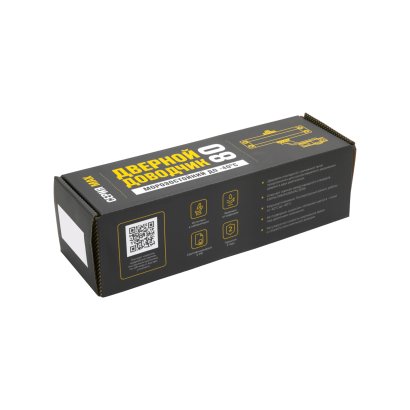 СТАНДАРТ Доводчик дверной MAX ДД 132/2-3 А-B (до 80 кг) черный RAL9005, морозостойкий