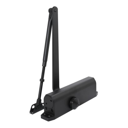 СТАНДАРТ Доводчик дверной MAX ДД 230/5-7 A-B (до 150 кг) черный RAL9005, морозостойкий