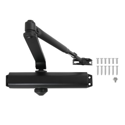 СТАНДАРТ Доводчик дверной MAX ДД 230/5-7 A-B (до 150 кг) черный RAL9005, морозостойкий