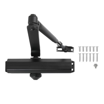 СТАНДАРТ Доводчик дверной MAX ДД 208/4-6 A-B (до 140 кг) черный RAL9005, морозостойкий
