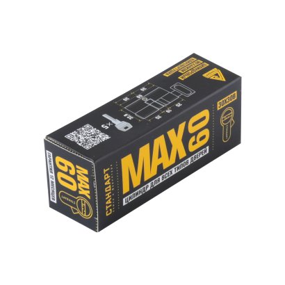 Стандарт MAX 60 (30х30В) BL 5кл мат.черный перф.ключ/верт. Цилиндровый механизм
