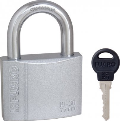 Замок навесной PL-PROTEC-3075 3key (PL-3075) англ. /блистер