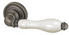 Ручка раздельная Silvia CL1 AS/СRP-109 Античное серебро/кракелюр