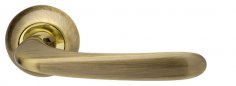 Ручка раздельная Pava LD42-1AB/GP-7 бронза/золото TECH (кв. 8х140)