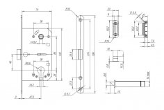 Корпус замка ML85-50 CP (хром)