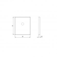Накладка на шток цилиндра ESC.O.USS/K (BK Protector/USS) SN матовый никель