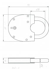 Замок навесной Старт-ЗВС-5