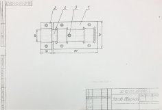 Задвижка дверная Киров ЗД-02 (бронза)