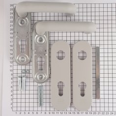 Ручка дверная NEMEF 2916/05 PZ72, серая