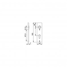 Накладка под цилиндр 202KP PZ72 F1