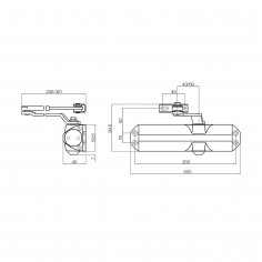 Дверной доводчик dormakaba TS 68 EN 2/3/4 белый