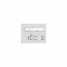 Дверной доводчик dormakaba BTS75 V (617) EN 1-4, фиксация 90°C, без шпинделя, серебристый