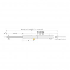 Оконный замок ABUS Tele-Z 140 (1010-1400мм), хромированный