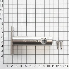 Задвижка дверная DOORLOCK 160/8, матовый никель
