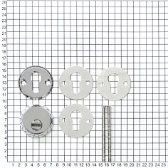 Броненакладка на цилиндровый механизм DOORLOCK DEF5512, декоративная, полированный хром