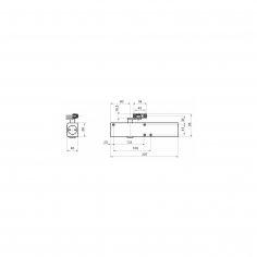 Дверной доводчик GEZE TS4000 DC EN1-6 Al, серебристый
