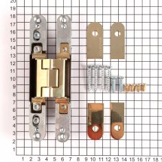 Дверная петля SIMONSWERK Tectus TE 240 3D скрытая, полированная латунь