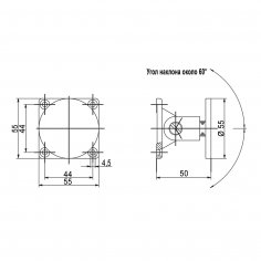 Якорь для электромагнита GEZE Type E с регулировкой угла