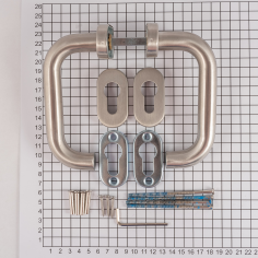 Ручка дверная DOORLOCK 038UR/F PZ U-form, матовая нержавеющая сталь