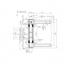 Дверная петля CEMOM EB 755-00-00 8050 штыревая, никелированная