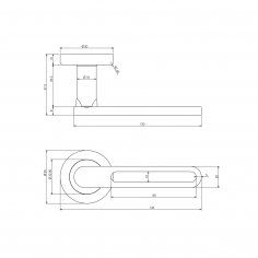 Ручка дверная DOORLOCK M103/Y Spica, матовый хром