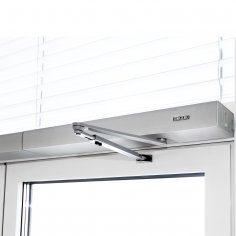 Привод распашной GEZE Powerturn с рычажной тягой, серебристый