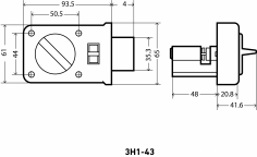 АЛЛЮР ЗН1-43 Замок накладной НОВИНКА