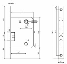 АЛЛЮР АРТ L7050S MBN графит планка18мм без ручек с фиксатором Защёлка