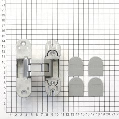 Дверная петля CEMOM ESTETIC 60/A 3D скрытая, матовый хром