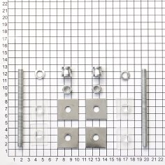 Ручка-скоба DOORLOCK PHS23/40х20/2ст, 800 мм/1000 мм, SSS матовая нержавеющая сталь