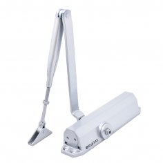 БУЛАТ Доводчик дверной ДД 302/3 B-S (25-85 кг) серебро, с ветровым тормозом