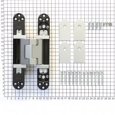 Дверная петля SIMONSWERK Tectus TE 540 3D A8 F1 скрытая,  полиэфирное покрытие под матовый хром