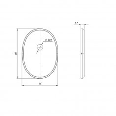 Накладка на шток цилиндра ESC.O.ECO/OV.474 (ESC 474) CP хром