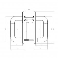 Ручка дверная DOORLOCK V S38KP/F PZ72, черная