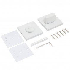 Сантехническая завертка к ручкам АЛЛЮР АРТ BK-S2 W(61110) матовый белый