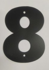 Цифра дверная Пермь "8" черная 60 мм