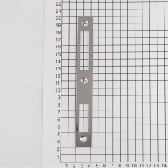 Запорная планка DOORLOCK  PL.22.180.US.Ni для профильный замков DL PL301, PL201, Nemef 9800, VF PZ92, симметричная, без смещения, матовый никель