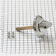 Поворотная кнопка DOORLOCK TK07/P, 8*8 мм, 45 мм, полированный хром