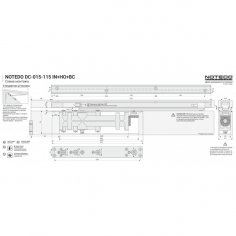 Дверной доводчик DC-015-115 IN+HO+BC, серебро