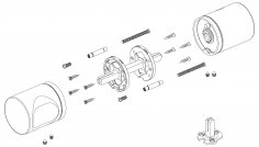 Ручка раздельная R.ART52.BALANCE MWSC-33 итальянский тисненый