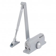 БУЛАТ Доводчик дверной ULTIMATE (УЛЬТИМЕЙТ) ДД-60 A-S (25-80 кг) серебро, морозостойкий(10)