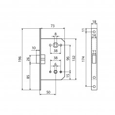 АЛЛЮР АРТ 5300-MC-WC W матовый белый с фиксатором МАГНИТНАЯ Защёлка