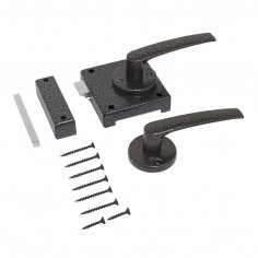 Птимаш ЗЩН1.45 серебро (правая) Защелка накладная дверная