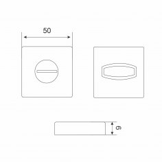 АЛЛЮР АРТ "КОЛОМБО"  BL+L7050S BL+BK-S1 BL (23150/S7050) матовый черный Компл ручка и защ с фикс (20