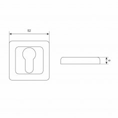 Накладка для ц/м АЛЛЮР АРТ ET-S1 BN/CP(42102) черн.никель/хром