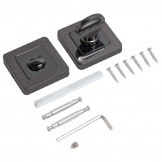 Сантехническая завертка к ручкам АЛЛЮР АРТ BK-S1 BT/BT(411414) черн.титан/черн.титан