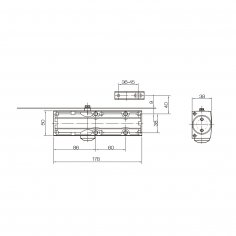 Дверной доводчик DOORLOCK DL100 EN 3/4 коричневый