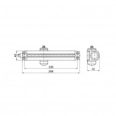 Дверной доводчик PALLADIUM 10600 BC/DA (30-85) белый